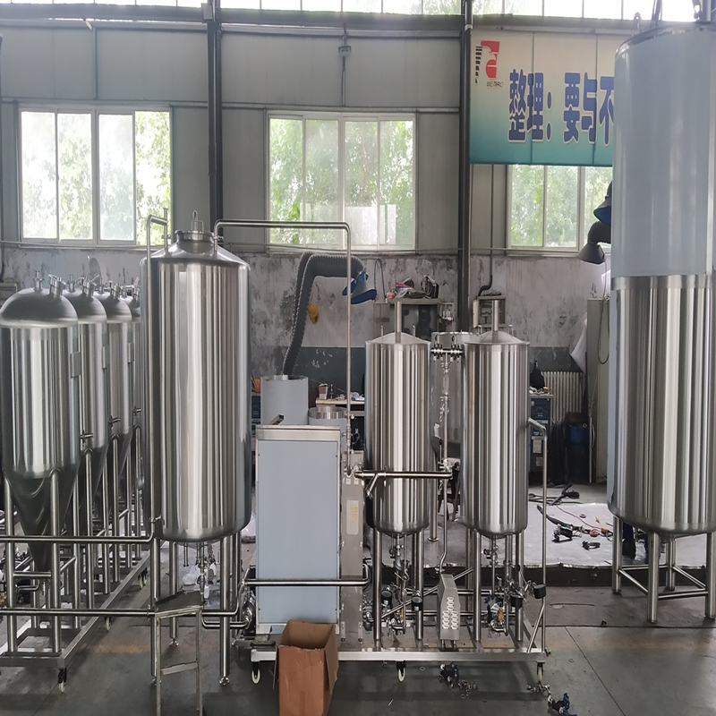 complete Auto 100L stainless steel beer brewing equipment with fermentation tanks Z08